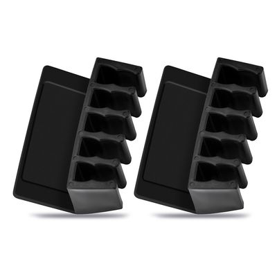 ciciglow Cable Holder Clips,5 Slots Cable Management Cord Organizer Clips Silicone Self Adhesive for Desktop USB Charging Nightstand Power Cord Mouse Wire PC Office Home