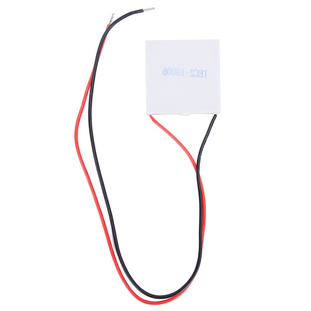 TEC2-19006 Refrigeration Sheet, 40mm X 40mm X 6.3mm DC 12 Volt 6A 72 Watt Thermoelectric Cooler Cooling Peltier Plate Module, Temp Difference 80 C/176 F Double Layer Heatsink Tablets