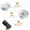 1pc Wall Mount Bracket Universal Storage Rack Wall-Mounted Rack for Sturdy Material Easy to Install for Room view 4