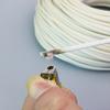 1/3/5M White Cable 600C High Temperature Braided Soft Fiber Tubing Insulation Cable Sleeving Fiberglass Tube 1-50mm Diameter (Color : 3 Meter, Size : 2.5mm) view 3