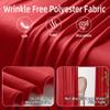 10ft x 10ft Wrinkle Free Red Backdrop Curtains for Parties, 2 Panels 5x10ft Polyester Photo Backdrop Drapes for Weddings Birthday Party Christmas Photography Background Cloth view 4