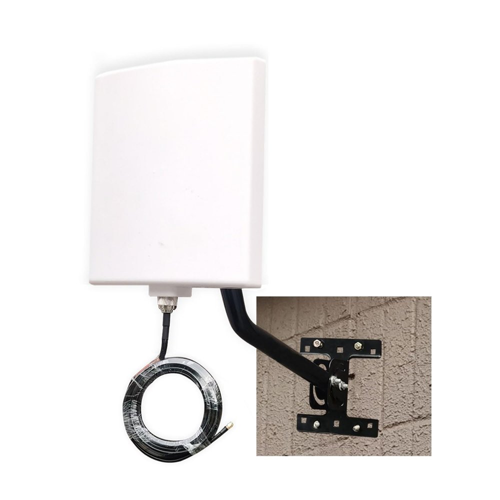 Long Range WiFi Antennas Outdoor Full Kit 2.4GHz 5GHz External Panel Directional WiFi Antenna Extender for WiFi Router/Wireless Camera/WiFi Access Point, 5meter Cable, RP-SMA, SMA, Mounting Pole