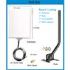 Long Range WiFi Antennas Outdoor Full Kit 2.4GHz 5GHz External Panel Directional WiFi Antenna Extender for WiFi Router/Wireless Camera/WiFi Access Point, 5meter Cable, RP-SMA, SMA, Mounting Pole view 3