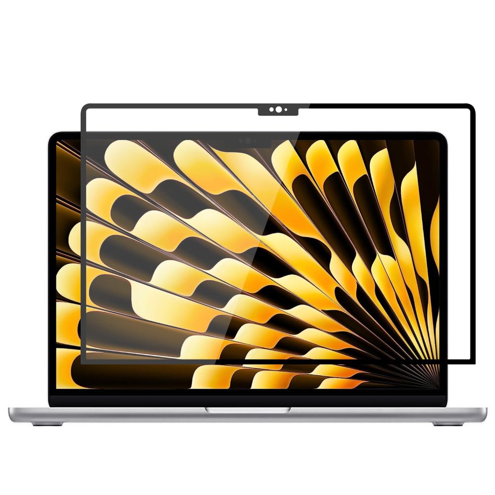 ANTOGOO V Removable Tempered Glass Screen Protector for 2023-2025 Apple Macbook Air 15.3 Inch M2/M3/M4 Chip, 9H Hardness, No Bubbles or Lines, Anti-Scratch, Anti-Fingerprint, Clear