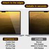 ANTOGOO V Removable Tempered Glass Screen Protector for 2023-2025 Apple Macbook Air 15.3 Inch M2/M3/M4 Chip, 9H Hardness, No Bubbles or Lines, Anti-Scratch, Anti-Fingerprint, Clear view 2