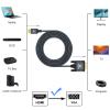 Thsucords HDMI to VGA Cable 3.3FT, Gold Plated Braided HDMI to VGA Cable (Male to Male) Compatible for Computer, Desktop, Laptop, PC, Monitor, Projector view 2