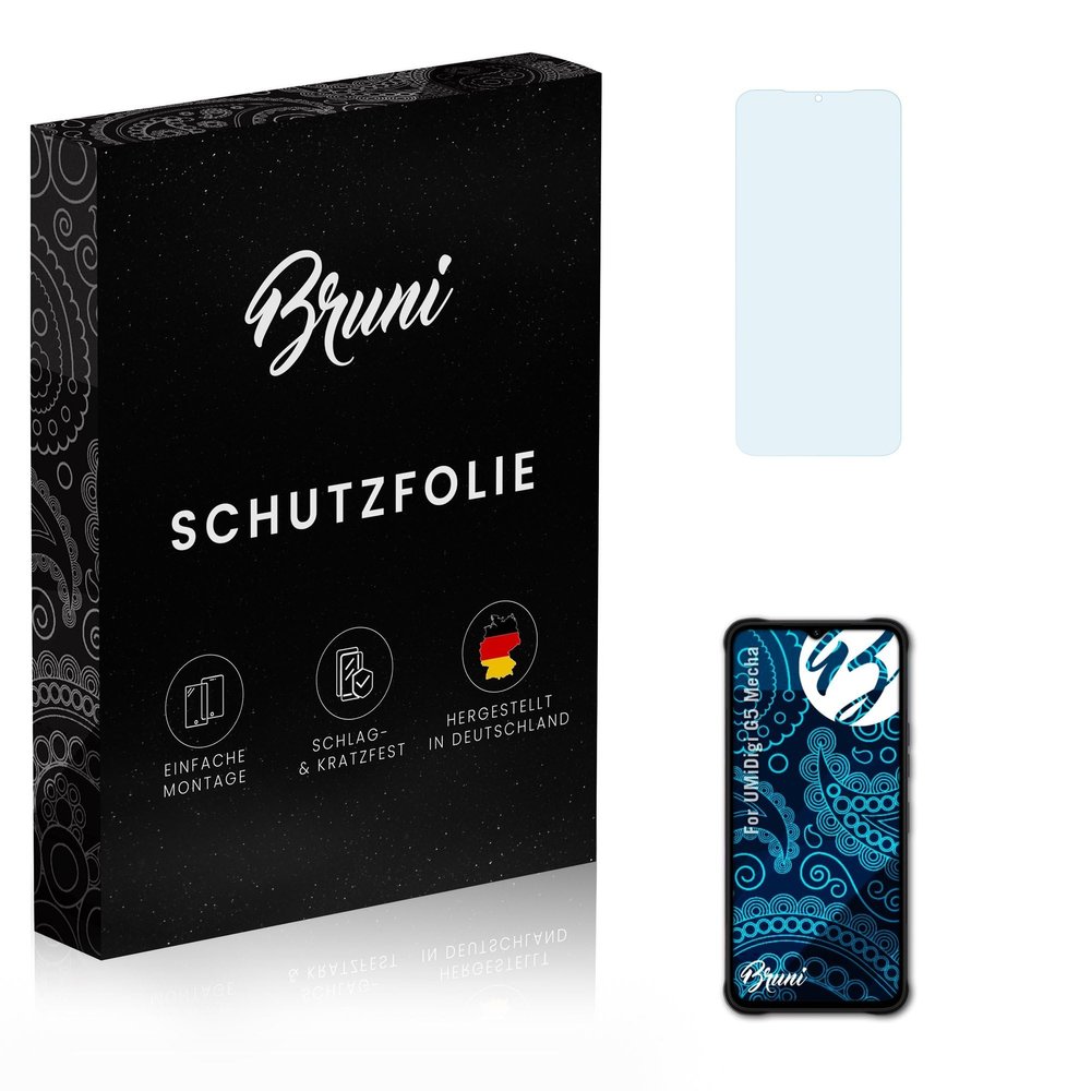 Bruni Screen Protector compatible with UMiDigi G5 Mecha Protector Film, crystal clear Protective Film (2X)