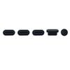 10 PCS Silicone Anti Dust Port Plug Cover Set Compatible for MacBook Air 15 13 M2 M1 A2941 A2681 A2337 A1932, MacBook Pro 13 A2141 A2338 A2289 A2251 A2159 A1989 & MacBook Pro 16 A2141  Pink & Black view 3