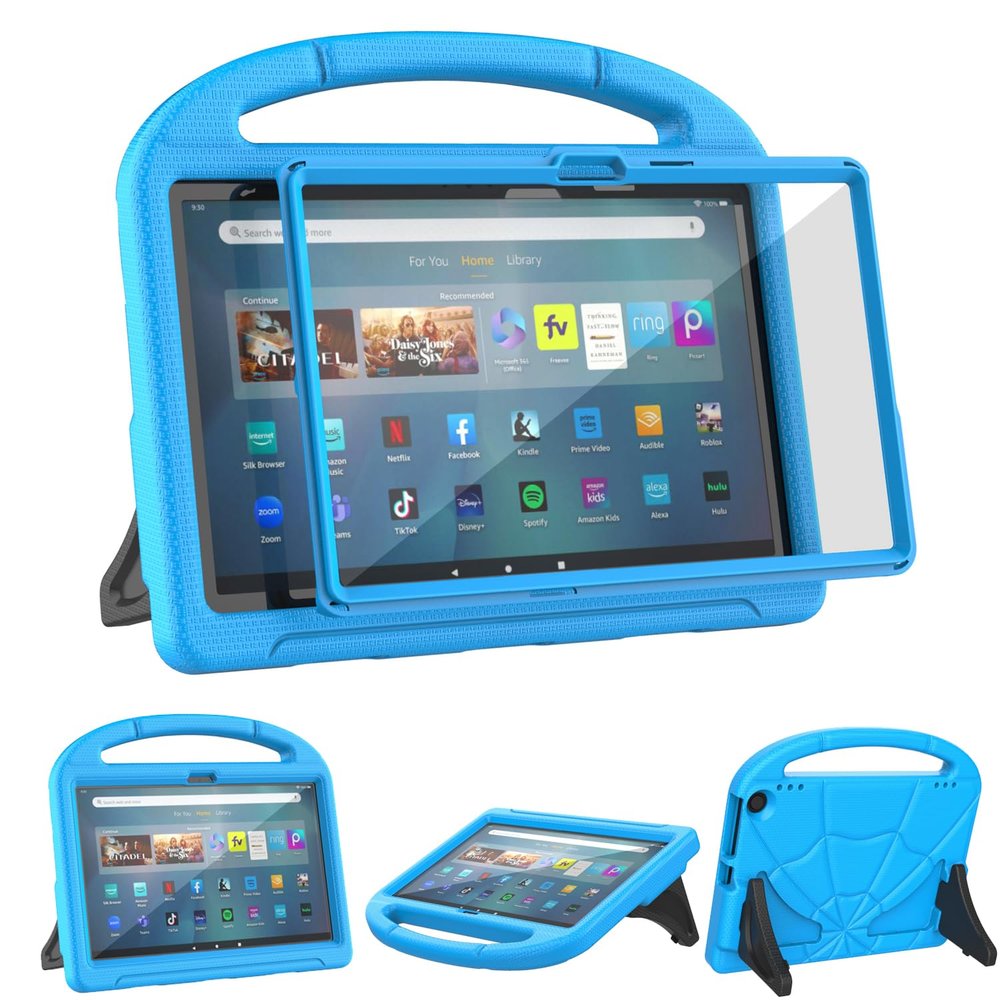 Amazon Fire Max 11 Tablet Case for Kids (13th Generation, 2023 Release), Patamiyar Lightweight Shockproof Kids Case with Handle Stand for Kindle Fire Max 11 Tablet -Blue