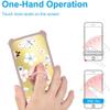 jioeuinly Koobee K100 Case Compatible with Ans Koobee K100 Phone Case SL004T Case Cover [with Tempered Glass Screen Protector][Hard PC + Soft Silicone][Ring Support] [Golden Reflect Light] DJF-XPN view 4