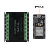 3 Set ESP32 Development Board Type C 38Pin Narrow Version WiFi + Bluetooth Microcontroller ESP-32 ESP-32S Board ESP-WROOM-32 with ESP32 Breakout Board GPIO 1 into 2 Terminal Screw Board view 4