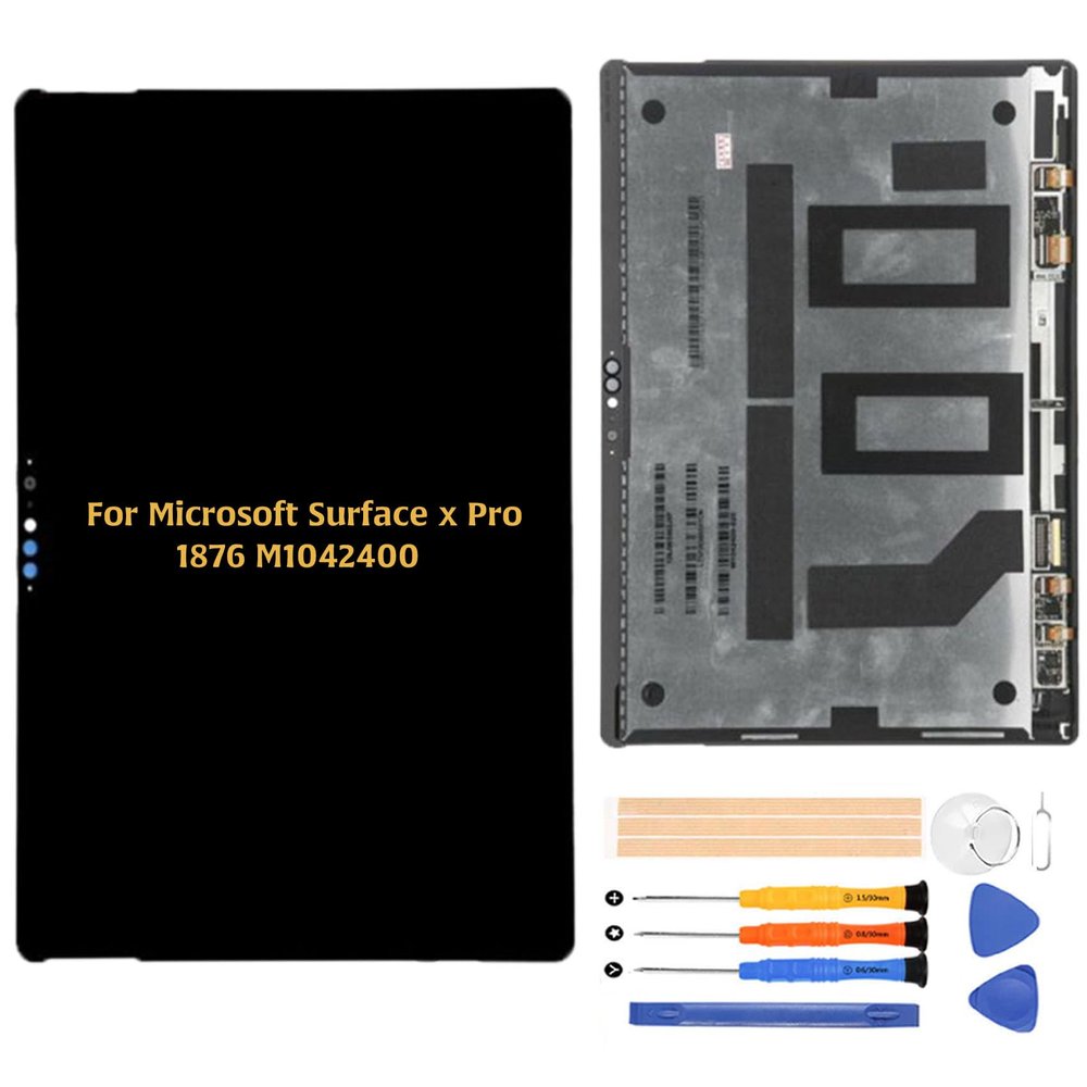 A-MIND for Microsoft Surface Pro X 1876 M1042400 Screen Replacement for 13-inch LCD Display Touch Digitizer Full Assembly with Repair Tool Kits(Black)
