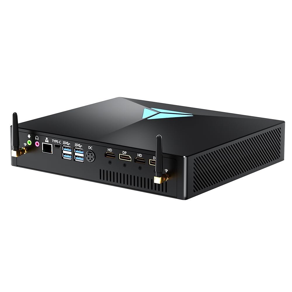 Thdeukoty Mini PC Gaming i5-9600KF, Desktop Computer GeForce RTX3050 8G, Windows 11 Pro, 64G DDR4 RAM 1T NVME SSD, 4K@144Hz, HDMI*2 DP*2 Four Display, WiFi6 Bluetooth 5.1 for Gaming/Design