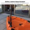 Focket Kayak Camera Boom Arm Mount Pole, Universal Adjustable Angle Boat Camera Mount Kit Portable Kayak Camera Mount Lightweight Camera Stand, for Canoes Inflatable Boat Small Boats view 2