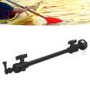 Focket Kayak Camera Boom Arm Mount Pole, Universal Adjustable Angle Boat Camera Mount Kit Portable Kayak Camera Mount Lightweight Camera Stand, for Canoes Inflatable Boat Small Boats view 4