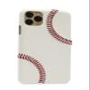 mcmadley Baseball Phone Case for iPhone 14 Pro - Made with Professional Baseball Leather and Raised Red Hand Stitching, Thin Case, Protective Grip, Authentic Leather Cover view 3
