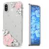 STENES Sparkle Case Compatible with Samsung Galaxy Z Fold 2 5G Case - Stylish - 3D Handmade Bling Flower Floral Rhinestone Crystal Diamond Design Girls Women Cover - Pink view 1