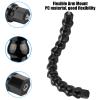 FLW 265 Flexible Monopod ABS Jaws Mount 1/4in Screw Holes to 1/4in Screw 12 Section Universal Arm Mount Flexible view 3