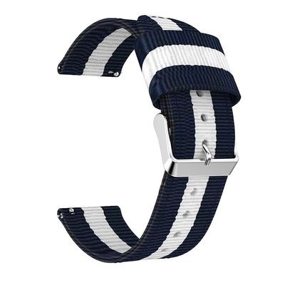 ANZOAT For Garmin Vivoactive 3 Strap 20mm Nylon Watch Band For Garmin Accessoires Forerunner 245/645 Vivomove HR Venu Music Bracelet (Color : Bluewhiteblue, Size : For Venu)