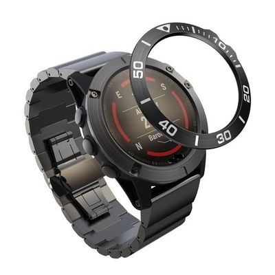 ANZOAT New Steel For Garmin Fenix 5X 5XPlus/Fenix 3 3HR Frontier Bezel Ring Adhesive Anti Scratch Metal Cover Smart Watch Accessories (Color : E, Size : For Fenix 5X Plus)