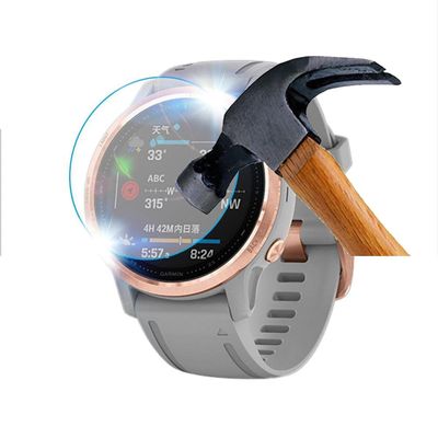 NIBYQ For Garmin Fenix 6 6X Pro 5 Solar Tempered Glass Premium Quick COVER Screen Protector Film Fenix 7S 7 7X EPIX Gen 2 SmartWatch (Color : For Fenix 7S, Size : 5 pcs)