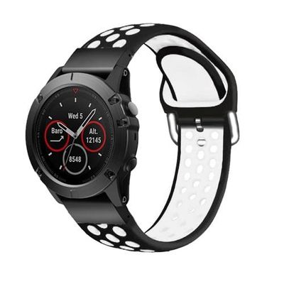 AEHON 26 22MM Watchband Strap for Garmin Fenix 5 5X Plus 3 3 HR Fenix 6X 6 Pro Watch Quick Release Silicone Easyfit Wrist Band Strap (Color : C, Size : 26mm Fenix 5X 5XPlus)