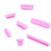 14 PCS Silicone Anti Dust Port Plug Cover Stopper Caps Set Compatible with MacBook Pro 14 A3434 A3185 & MacBook Pro 16 A2485 A2780 for HDMI, Thunderbolt, SD, Charger Port & Headphone  Pink & Black view 3