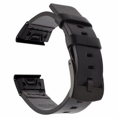 EEOMOiK 22mm WatchBand for For Garmin MARQ Series/Epix/Approach S60 Leather Smart Watch Band For Garmin Instinct Sports Wrist Strap (Color : A, Size : For Approach S62)