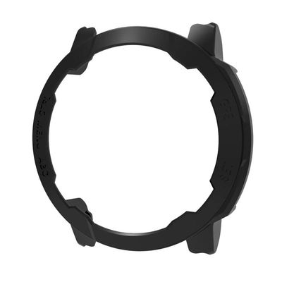 SKM Smart Watch Protective Shell Cases For Garmin Instinct 2 TPU Protector Case Replacement Watch Accessories For Garmin Instinct 2S (Color : Black, Size : For instinct 2s)