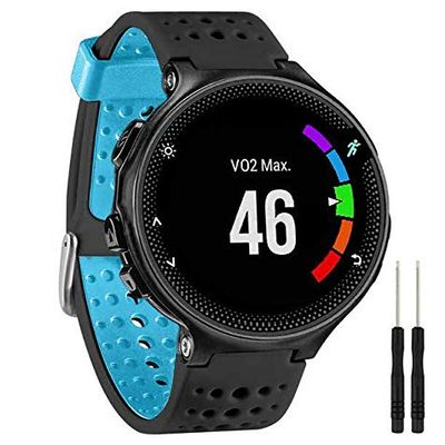 EPANO Strap For Garmin Forerunner 235 Watch Silicone Watch Band For Garmin Forerunner 220/230/235/620/630/735XT/235Lite Band Bracelet (Color : K)