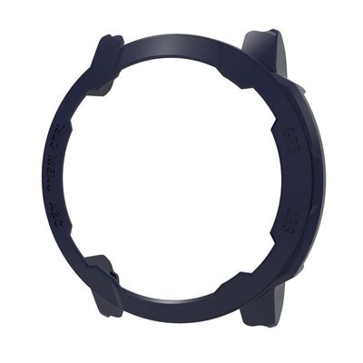 SKM Smart Watch Protective Shell Cases For Garmin Instinct 2 TPU Protector Case Replacement Watch Accessories For Garmin Instinct 2S (Color : Deep blue, Size : For instinct 2s)
