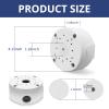 Only Compatible with Bullet Cameras - 12 Pack Security Camera Junction Box Waterproof Mount Bracket Hide Cable Aluminum Electric Enclosure Cover for CCTV view 2