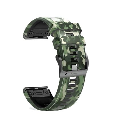 HKIDKK 22mm 26mm Leather Silicone Watchband Strap For Garmin Fenix 6 6X Pro 5 5X Plus 3 HR 935 Fenix 7 7X Quick Release Smart Wristband (Color : C, Size : 22mm Fenix 7)