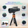 12x56 HD Monocular Telescope for Adults  High Power, Wide Field, Low Light Vision  Waterproof, Compact & Portable  for Bird Watching, Stargazing, Travel  Phone Adapter & Tripod Included view 2