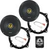KICKER Speakers 6.75 inch for Hyundai Tucson 2016-2020 Upgrade Kit - Pair of CS Series with Adapters and Harness, Coaxial 6 3/4 Car Audio Front Door Speaker CSC67, 46CSC674 view 1