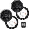 KICKER Speakers 6.5 inch for Hyundai Santa Cruz 2022 Upgrade Kit - Pair of DS Series with Adapters and Harness, Coaxial 6 1/2 Car Audio Front or Rear Door Speaker DSC650, 43DSC6504 view 1