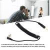 Acouto Camera Flash Cable 2pcs Universal 3.5mm to Male Flash PC Sync Cable Coiled Cord with Screw Lock Male Flash PC Sync Cable for Digital Cameras Approx. 30-80cm / 11.8-31.5in view 4