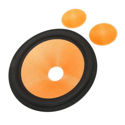 Paper Speaker Cone Drum Paper Subwoofer Cones, 1.4 inches Inner Diameter 7.7 Inches Outside Diameter with Rubber Surround, Paper Cone Foam Surround Woofer for 8in Speaker