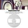 1/4 7 Inch Empty Tape Reel, Aluminum Alloy Nab Open Reel Takeup Reel, 1/4 Empty Tape Up Reel to Reel Small Hub Adapter with 2 Holes Opening Machine Part Tape Take Up Reel (Silver) view 2