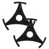 OFFSCH 2pcs 45 Adapter Turntable Accessory 45 Record Adapter Turntable Adapter Vinyl Record Adapter Record Player Adapter Disc Adapter Triangle Player Fitting Round Cd Plastic view 1