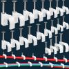 400 Pcs Cable Clips 4/6/8/10mm Nail in Cable Clips with Steel Ethernet Cable Clips Cable Wire Clips Cable Tacks Cable Nails Speaker Wire Clips Coaxial Cable Staples RG6 RG59 CAT6 RJ45 Wire Wall Clips view 1