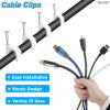 400 Pcs Cable Clips 4/6/8/10mm Nail in Cable Clips with Steel Ethernet Cable Clips Cable Wire Clips Cable Tacks Cable Nails Speaker Wire Clips Coaxial Cable Staples RG6 RG59 CAT6 RJ45 Wire Wall Clips view 4