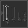FIONEL Projector Bracket Projector Mount Shelf Projector Wall Ceiling Mount Hanger 360Rotatable Head Height Adjustable Projection Projector Stand view 2