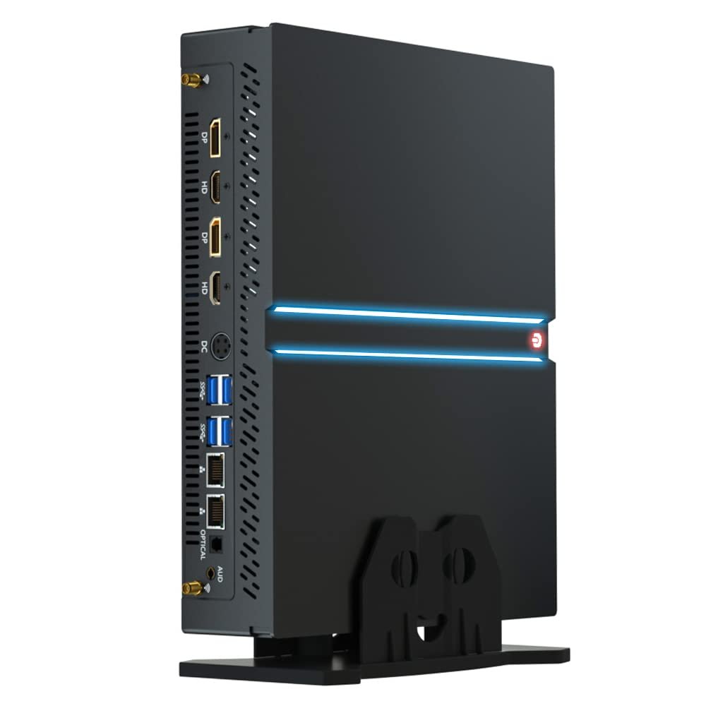 Thdeukoty Mini PC Gaming i7-12700F 12 Cores Upto 4.9GHz, Desktop Computer RTX3060 12G, Windows 11 Pro, 64G DDR4 RAM 1T SSD, Optical, Wifi6 BT5.2, HDMI*2 DP*2 8K@60Hz Four Display