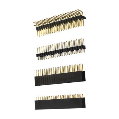 TECKEEN Break-Away 2x20 Pin 40Pin Strip Straight Connector Pin Header for Raspberry Pi Zero/Zero W(Pack of 4)