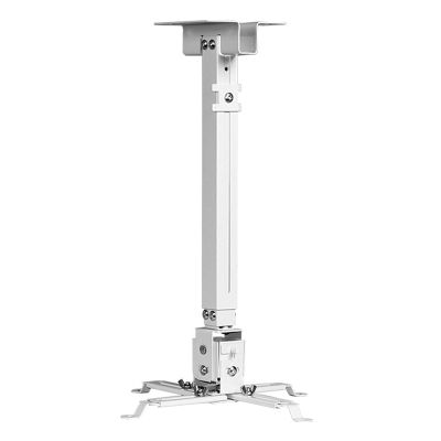 FIONEL Projector Bracket Projector Mounts from Ceiling Projector Ceiling Mount Extendable Video Projector Wall Mount Bracket with Adjustable Height White Projector Stand