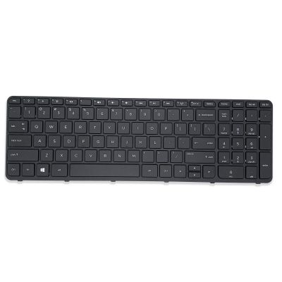 BEEYU New for HP Pavilion 15-F 15-E 15-N 15-G 15-R Series, P/N: 719853-001 749658-001 749658-B31 738696-001 776778-001 PK1314D1A00 9Z.N9HSC.601 NSK-CN6SC Keyboard with Frame