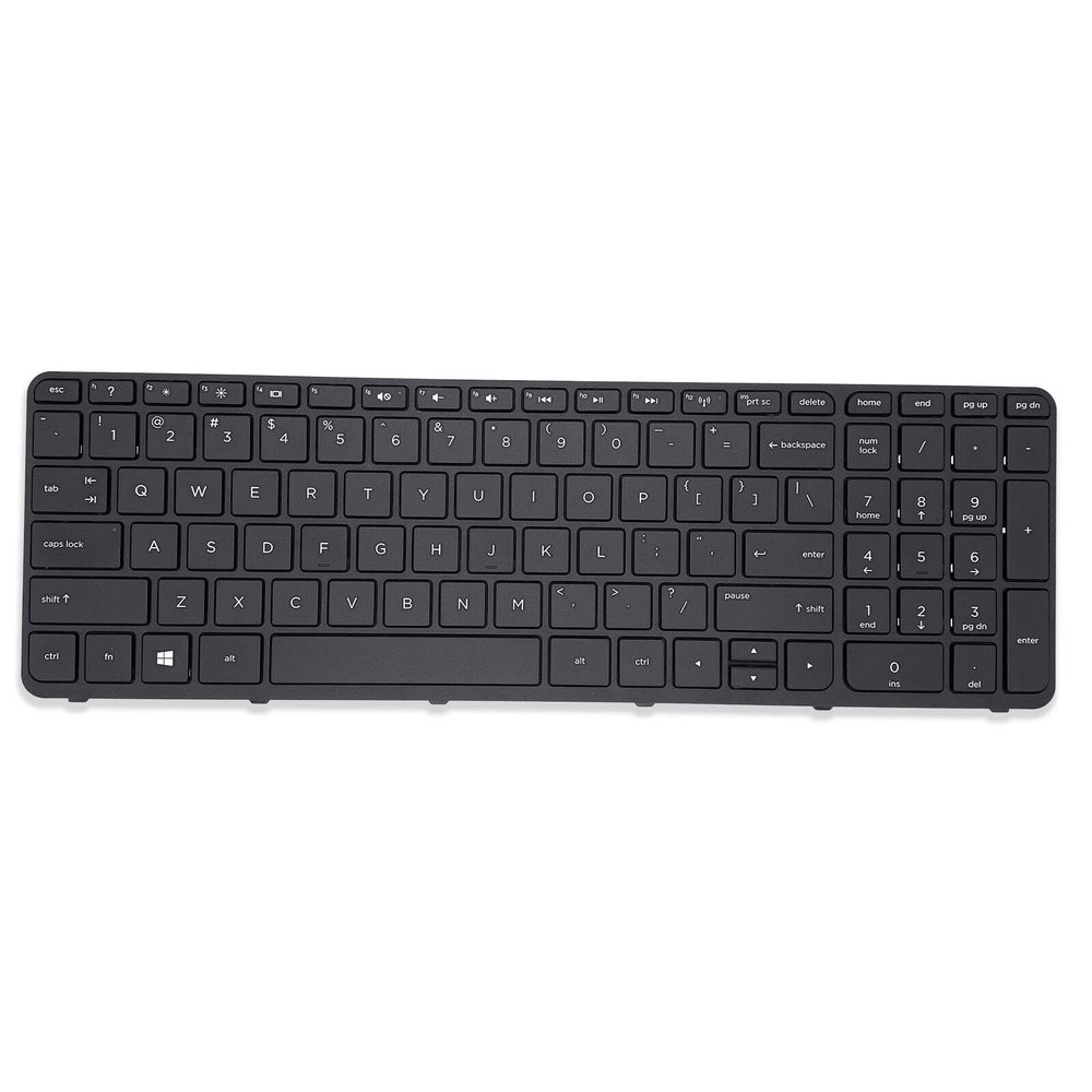 BEEYU New for HP Pavilion 15-F 15-E 15-N 15-G 15-R Series, P/N: 719853-001 749658-001 749658-B31 738696-001 776778-001 PK1314D1A00 9Z.N9HSC.601 NSK-CN6SC Keyboard with Frame