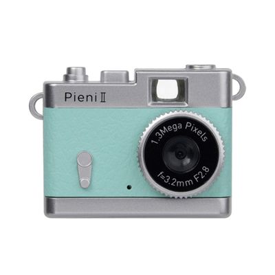 Kenko Mini Digital Toy Camera DSC-PIENI II Mint, Still and Video Shooting, microSD Card Compatible, Neck Strap Included, 440780