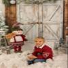 Christmas Backdrop Photography Kate Santa Barn Door Xmas Tree Background Bohemia Studio Props Photo Video, 8x8ft view 4